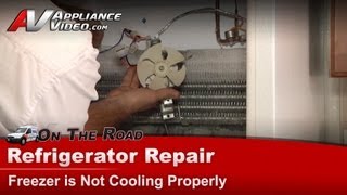 Hotpoint Refrigerator Repair  Freezer Is Not Cooling Properly  Evaporator Fan Motor [upl. by Alemahs732]