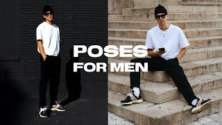 5 SIMPLE POSES for Men´s Instagram Streetstyle Pictures [upl. by Sabino]