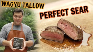 Smoked Beef Tallow Seared Steak  Mad Scientist BBQ [upl. by Adnohr]