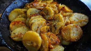 Easy Southern Style Skillet Sauteed Potatoes  Side Dish [upl. by Etac]