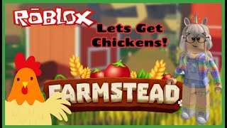 Farmstead  Buying Chickens  ROBLOX [upl. by Arhoz]