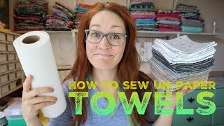 How to sew Unpaper Towels with Billettes Baubles [upl. by Suivatna]