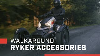 Discover the new 2021 CanAm Ryker amp Accessories  Walkaround [upl. by Llerraj]