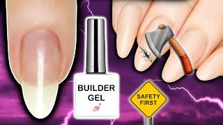 How To Remove Builder Gel At Home Safely [upl. by Nahn]