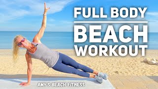 Full Body Beach Workout  No Equipment Needed  20 MIN [upl. by Gignac]