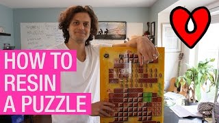 How to Resin A Puzzle  A Step by Step Tutorial [upl. by Imorej503]