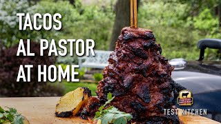 Homemade Beef Tacos Al Pastor Recipe  Grill Setup [upl. by Sanchez]