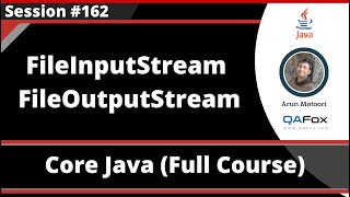 Java  Part 262  FileInputStream and FileOutputStream [upl. by Imat]