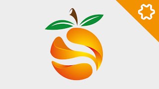 Illustrator Logo Design Tutorial  Orange 3D Logo Design  How to Design 3D Logo Design [upl. by Aisats]