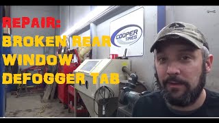 Rear Window Defroster Tab Repair [upl. by Adas]