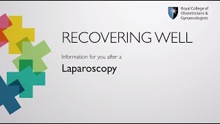 Laparoscopy  Information for you on recovering well  RCOG [upl. by Ardis]