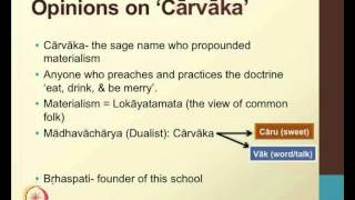 Mod02 Lec03 Carvaka Philosophy  I [upl. by Adler]