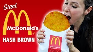 DIY GIANT McDONALDS HASH BROWN 🍟  VERSUS [upl. by Sutherland983]