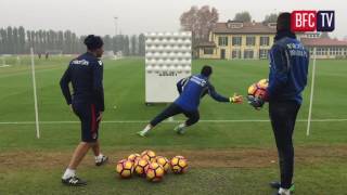 Allenamento dei portieri in preparazione di BFCEmpoli [upl. by Noedig]