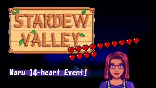 Stardew Valley 14 Marus 14 Heart Event [upl. by Dibbrun194]