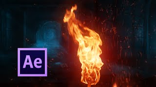 Realistic FIRE Simulation  After Effects TUTORIAL [upl. by Hayyifas]