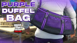 EASY How To Get The Purple Duffel Bag On Any Outfit In GTA 5 Online [upl. by Haela]