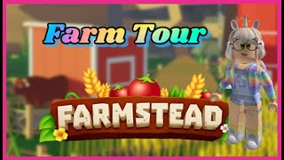 Farmstead  Farm Tour WIP  ROBLOX [upl. by Ellekim]