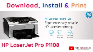 HP LaserJet Pro P1108 Printer Drivers  Download Install Configure and Test Print  Step by Step [upl. by Hazaki]