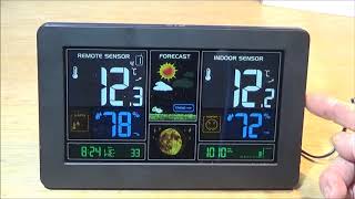 The Smart Digital Wireless Color LCD Barometric Weather Station [upl. by Eradis]