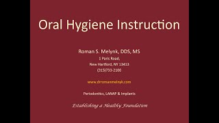 Oral Hygiene Instructions for the Periodontal Patient [upl. by Ramo]