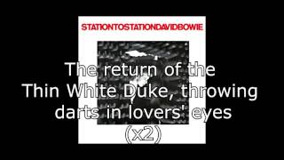 Station to Station  David Bowie  Lyrics [upl. by Stclair]