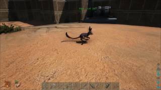 How to throw Dino off your shoulder  ARK Survival Evolved [upl. by Sarilda]