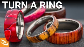 Turning a Comfort Ring Core Woodturning Project [upl. by Kipper]