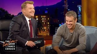 Boston Accent Lesson w Matt Damon [upl. by Akzseinga162]