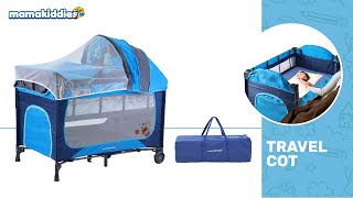 Mamakiddies Portable Baby Cot Playpen Installation [upl. by Yclek]