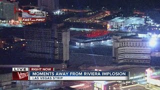 2nd implosion of the famous Riviera hotelcasino Full version [upl. by Nedia]