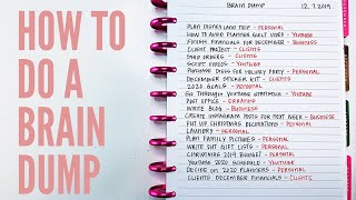 How To Do A Brain Dump adulting201 [upl. by Sebastien]