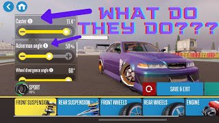 How to Tune Your Car Explained in Detail Carx Drift Racing 2 iOS [upl. by Atiuqram541]