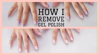 Easiest Way To Remove Gel Nail Polish At Home  DIY [upl. by Tami979]