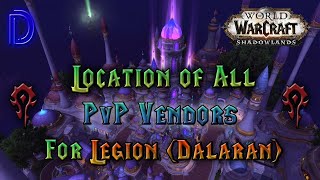 Horde PvP Gear Vendor Legion Dalaran [upl. by Lihas482]