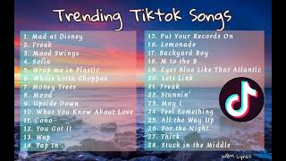 Tiktok Hits  Trending Tiktok Songs  WBM Lyrics [upl. by Tarryn]