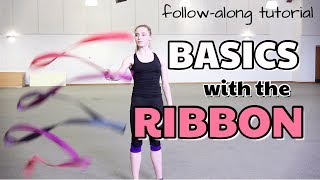 BASIC RIBBON HANDLING FOR RHYTHMIC GYMNASTS FOLLOWALONG TUTORIAL [upl. by Aerahs767]