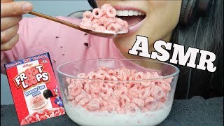 ASMR Birthday Cake Fruit Loops EATING SOUNDS  SASASMR [upl. by Fontana]