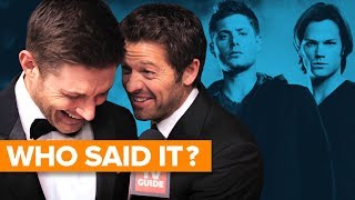 Supernatural Cast Plays WHO SAID IT [upl. by Ahsemrac]