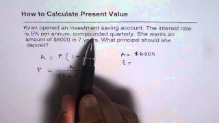 How to Calculate Present Value for Compounding Quarterly [upl. by Lorinda19]