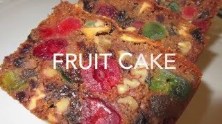 FRUIT CAKE  How to make FRUITCAKE Recipe [upl. by Eem]