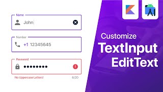 TextInputEditText  Material Design Edit Text  Android Studio Tutorial [upl. by Kery161]