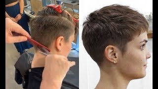 Very Short haircuts for women step by step amp Short Hairstyles [upl. by Sumer974]