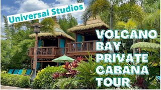 Volcano Bay Private Cabana Full Tour  Whats Included  How to Book  Universal Studios  Paradise [upl. by Benge]