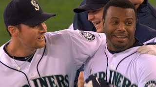 Dave Niehaus calls Griffey Jrs final hit [upl. by Anaeerb]