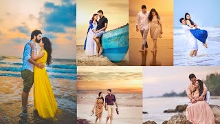 Beach couple photo poses ideas ll couple photography ideas in beach ll couple photoshoot at beach [upl. by Emmaline972]