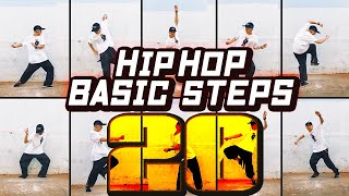 20 HIP HOP STEPS WITH NAMES ヒップホップダンス 基本ステップまとめ 20種類 [upl. by Holman]