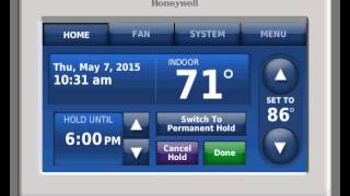 Honeywell Prestige Thermostat  Basic How to use [upl. by Akiraa]