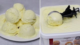 ঘরে তৈরি সহজ ভ্যানিলা আইস ক্রিম রেসিপি  Homemade Vanilla Ice cream  Ice cream recipe Bangla [upl. by Repohtsirhc]