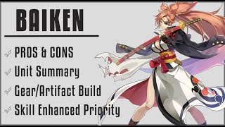 BAIKEN BUILD GUIDE   Epic Seven [upl. by Negiam]